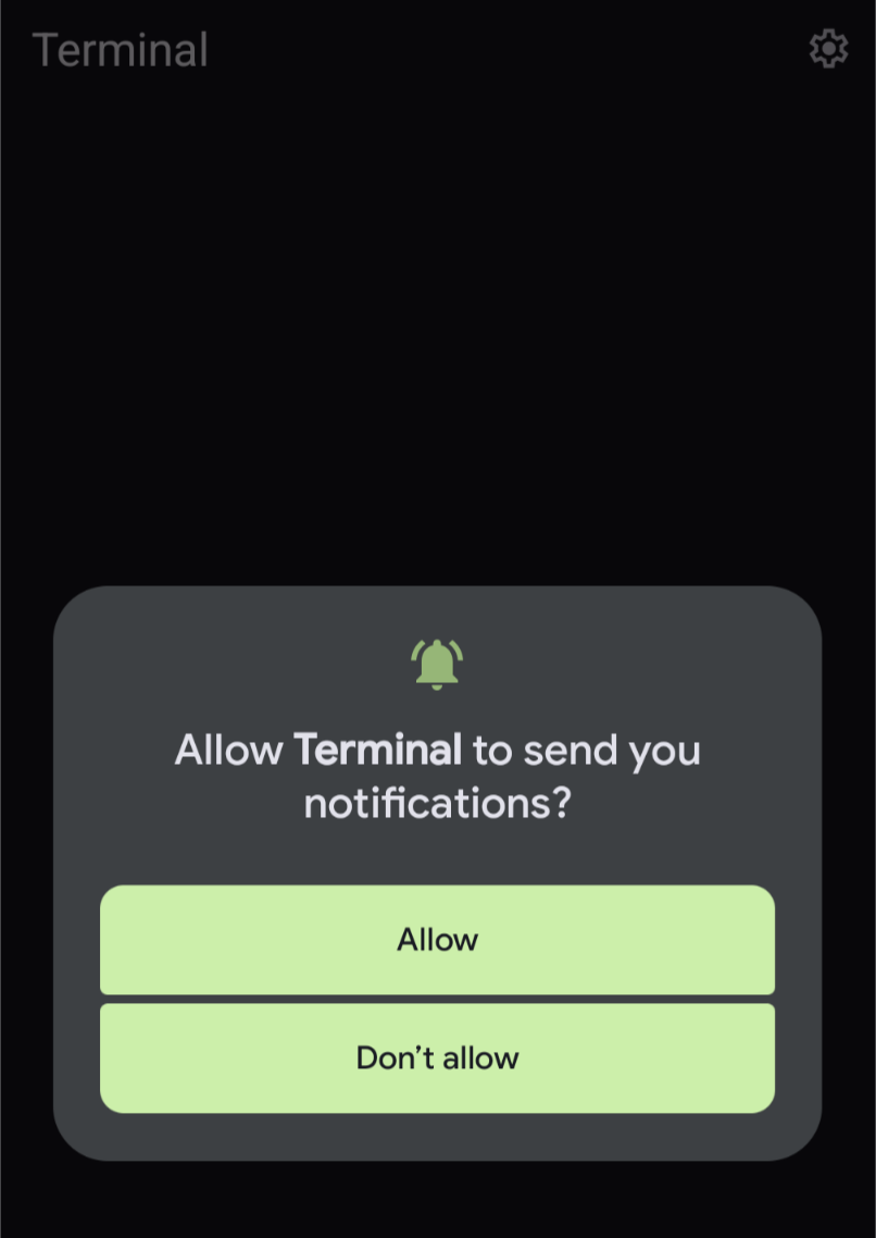 allow notifications